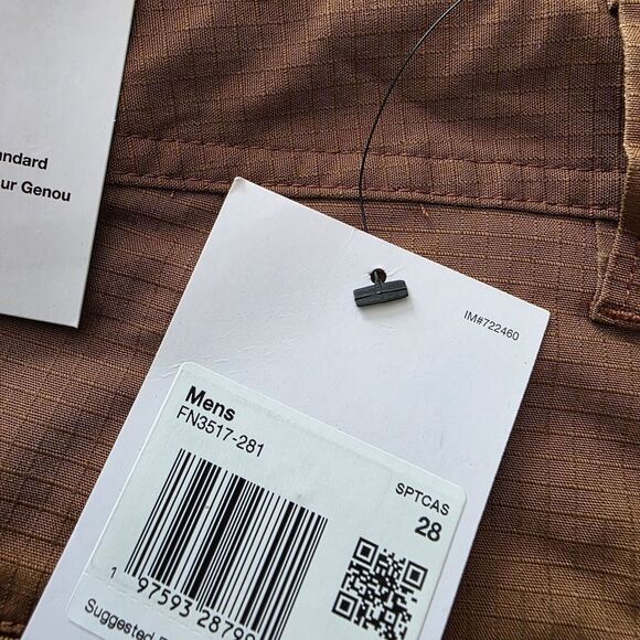 Nike Club Woven Cargo Shorts Ripstop British Tan Brown FN3517-281 Men's Size 28 - Picture 8 of 8